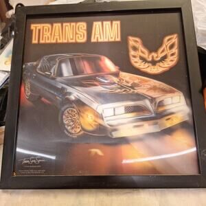 Holographic Trans Am Framed Print. Signed By Thom SanSoucie 2019 13"x13"